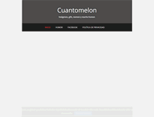 Tablet Screenshot of cuantomelon.com